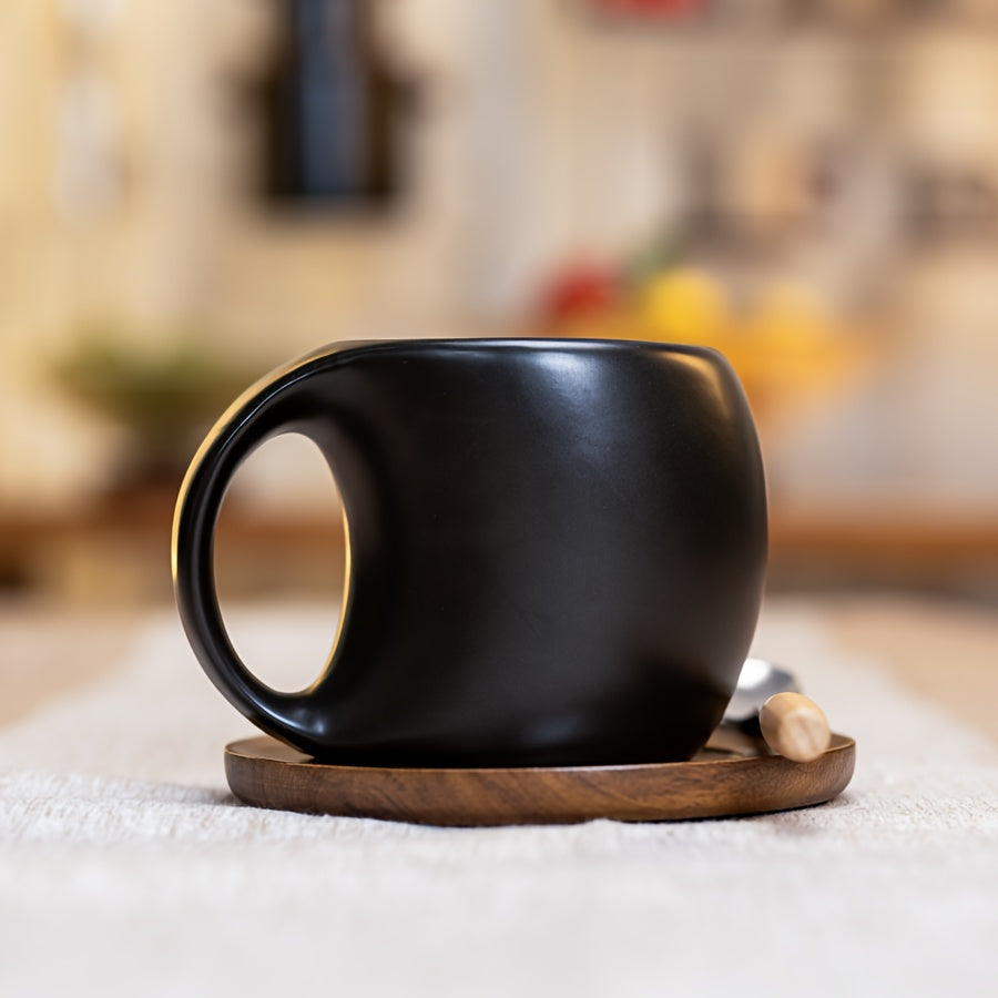 Elegant Ceramic Mug Saucer Set Microwave Safe 7oz123oz