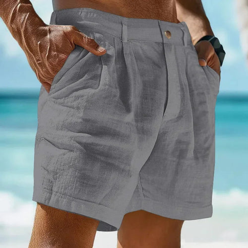 Beach Holiday 2 Linen-cotton beach shorts