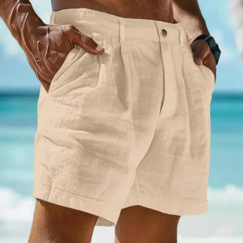 Beach Holiday 2 Linen-cotton beach shorts