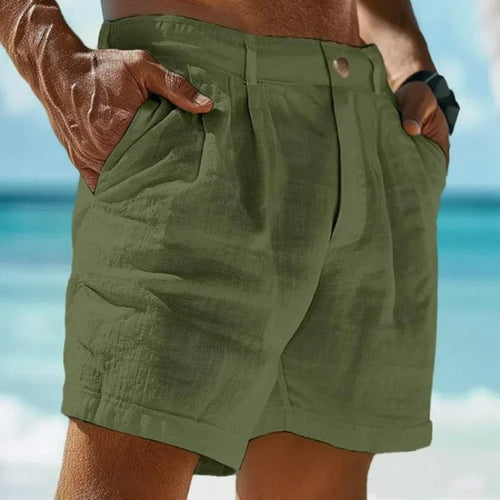 Beach Holiday 2 Linen-cotton beach shorts