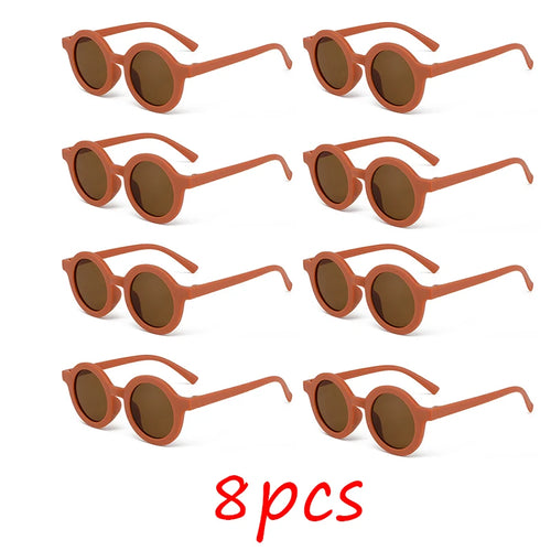 Children's sunglasses, inset style round frame, 1-7 year old baby
