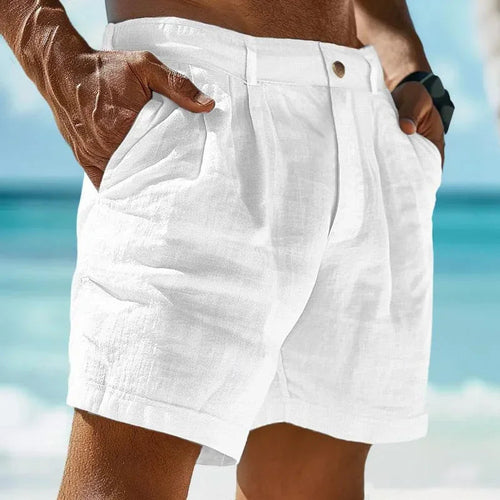 Beach Holiday 2 Linen-cotton beach shorts