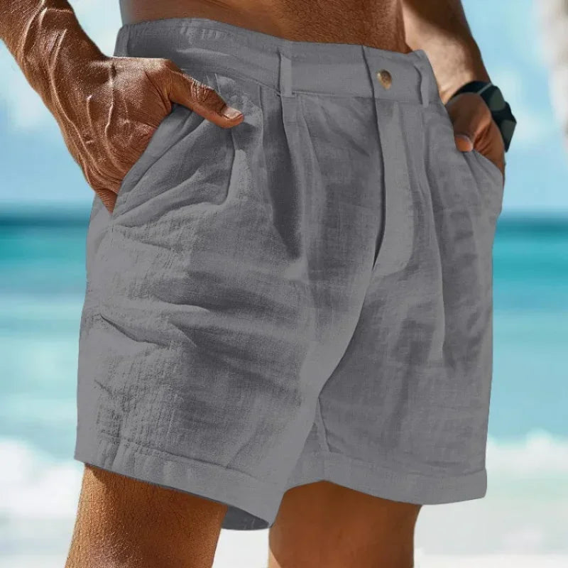 Beach Holiday 2 Linen-cotton beach shorts
