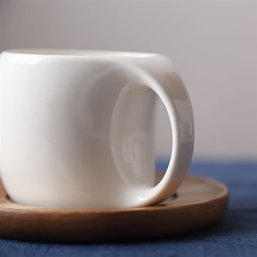 Elegant Ceramic Mug Saucer Set Microwave Safe 7oz123oz