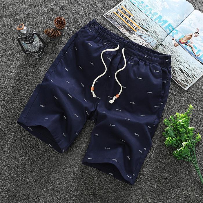 2Men's Shorts Casual Simple Short Pants Knee Length Teen Fashion