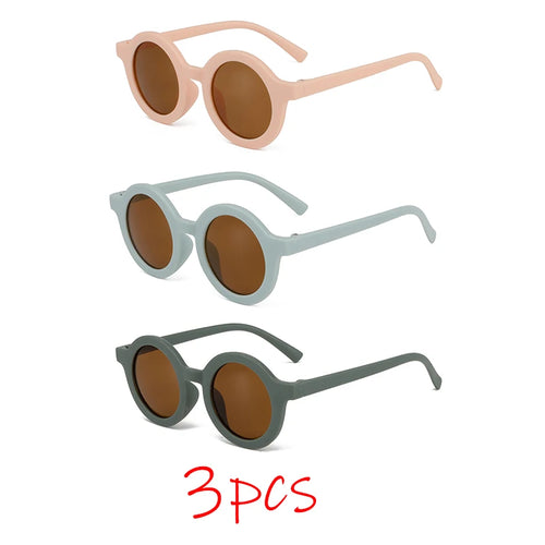 Children's sunglasses, inset style  round frame, 1-7 year old baby