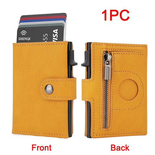 Rfid Carbon Fiber Men Wallets for Airtag Luxury Slim Mini Credit Card