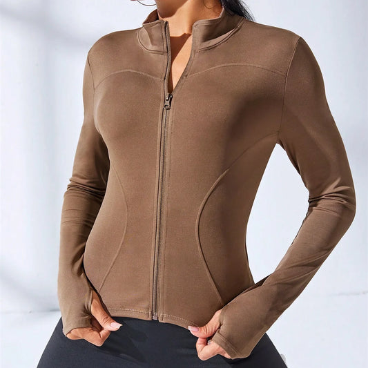 New Yoga Coat Short Sports Jacket WOMEN'S Fitness Clothes