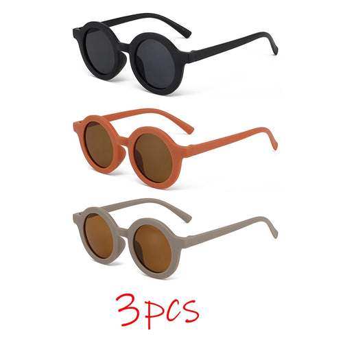 Children's sunglasses, inset style  round frame, 1-7 year old baby